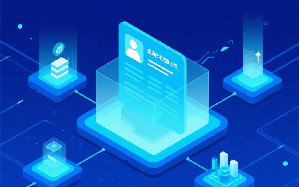 数据透明化与科技安全插画